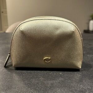 Coach Metallic Gold Cosmetic Bag